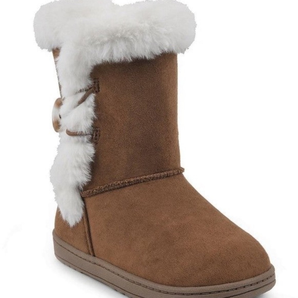 Jumping Beans Brown and White Kids Boots
